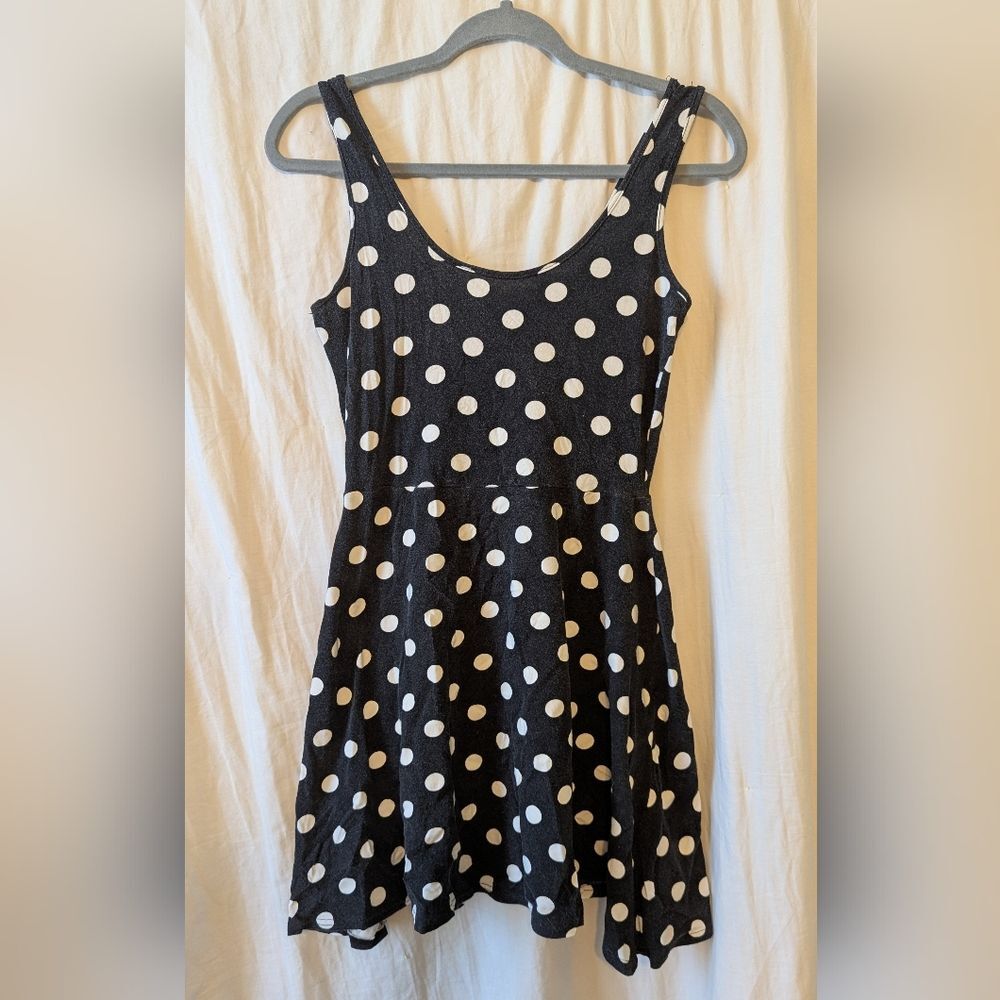 Rue21 Black and White Polka Dot Mini Dress